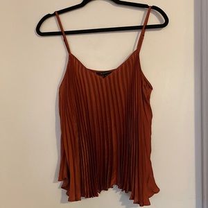 Banana Republic silky camisole with pleated drape. Medium.